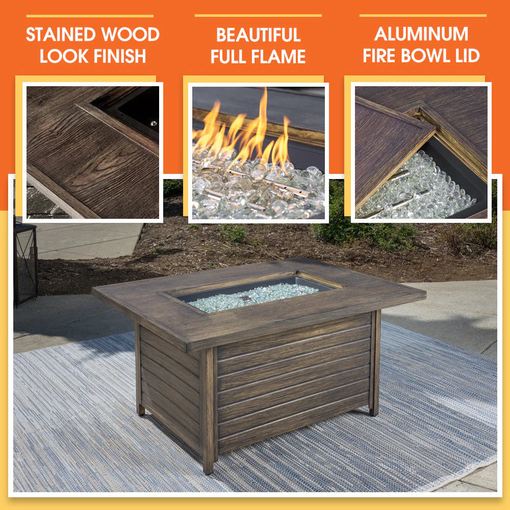 Melbourne Fire Table dining set view